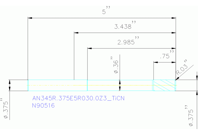 AN345R.375E5R030.0Z3 TICN