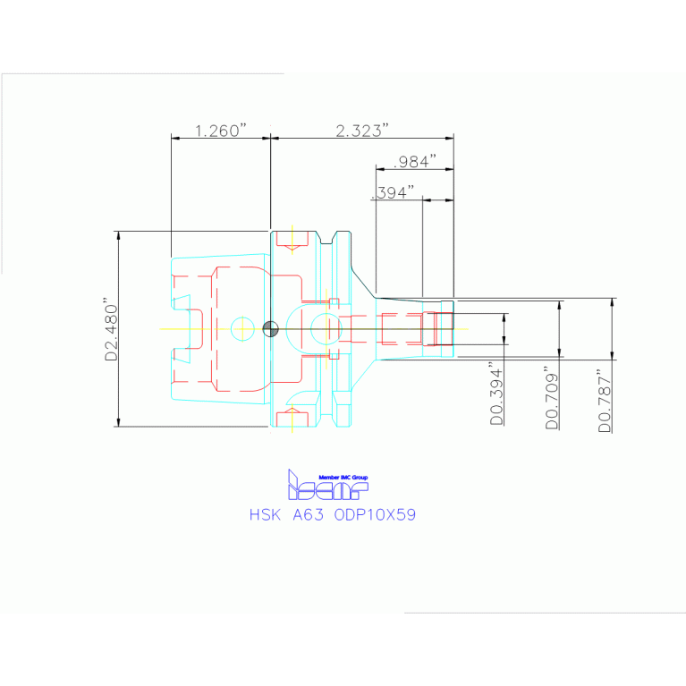 HSK A63 ODP10X59