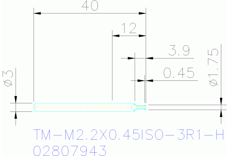 TM-M2.2X0.45ISO-3R1-H