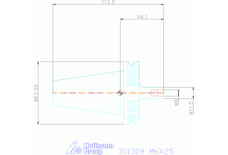 301309 M6X25