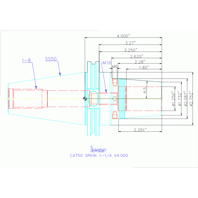 CAT50 SRKIN 1-1/4 X4.000