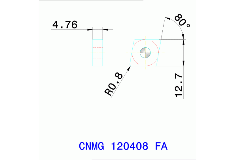 CNMG 120408 FA CT3000