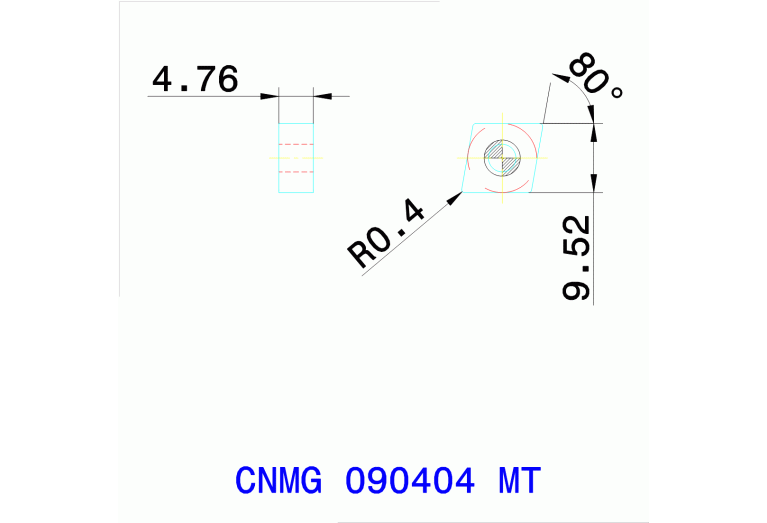 CNMG 090404 MT TT8115