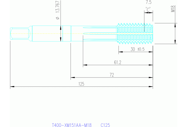 T400-XM151AA-M18 C125