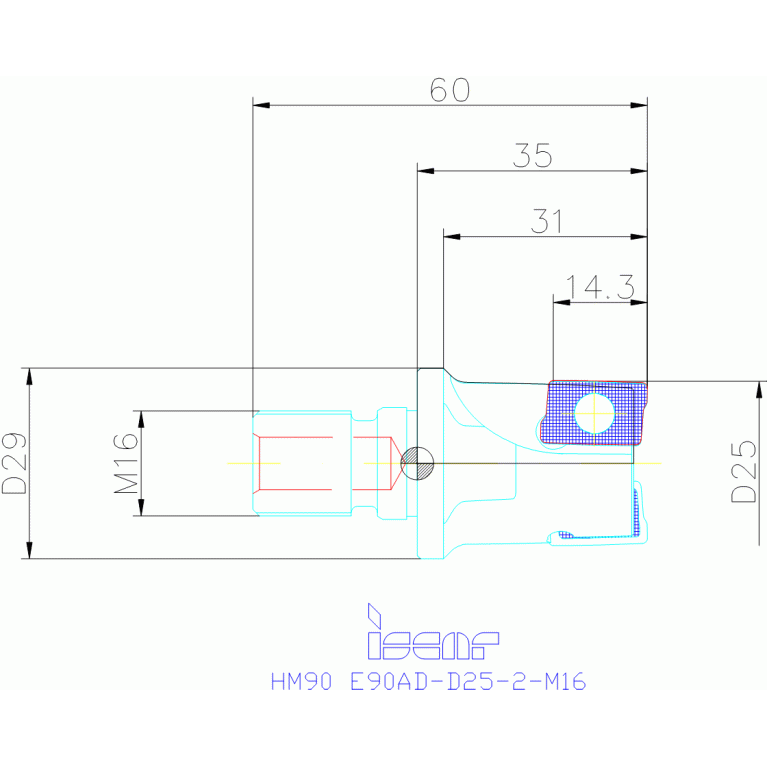 HM90 E90AD-D25-2-M16