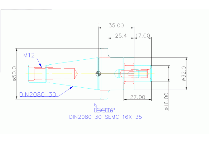 DIN2080 30 SEMC 16X 35