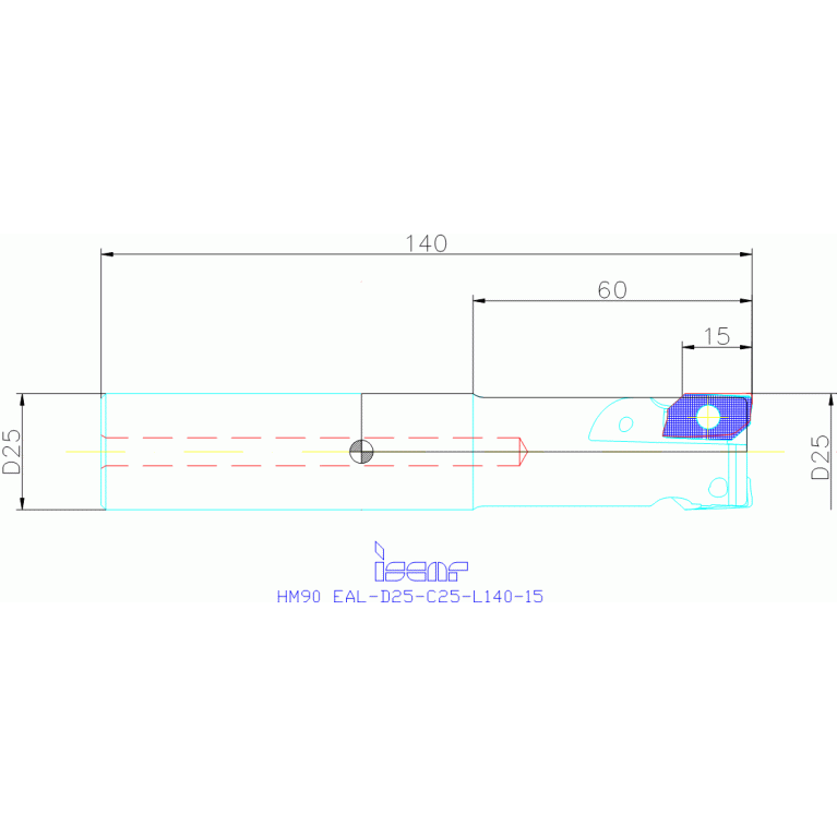 HM90 EAL-D25-C25-L140-15