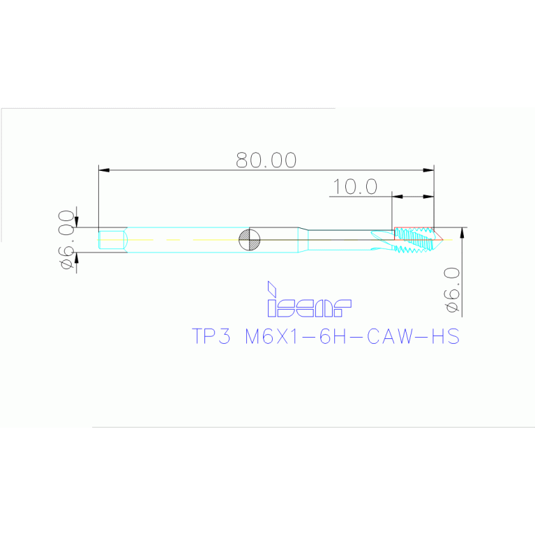 TP3 M6X1-6H-CAW-HS