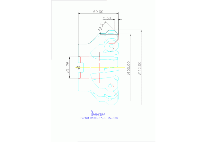 F45NM D100-07-31.75-R08