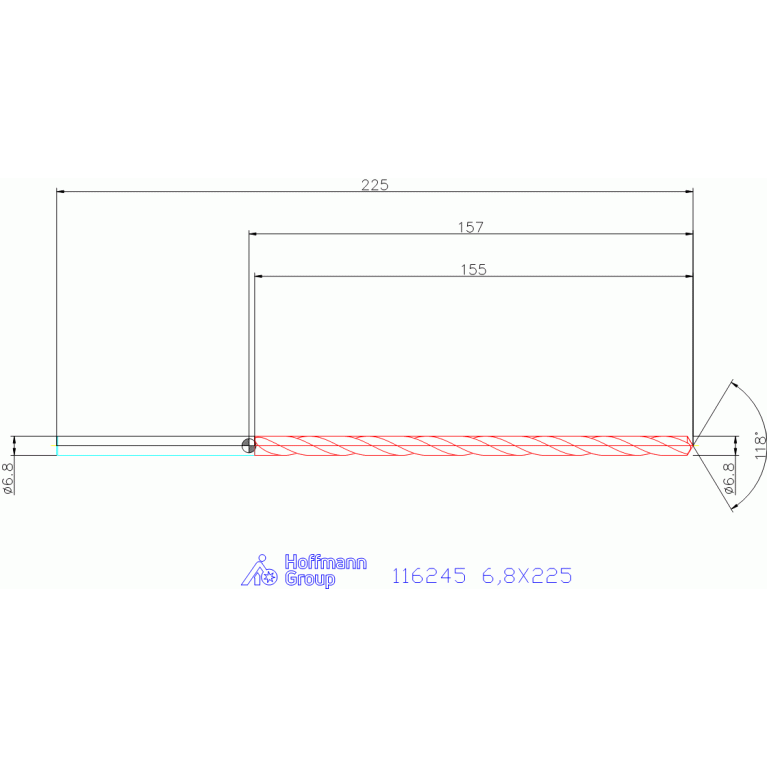 116245 6,8X225