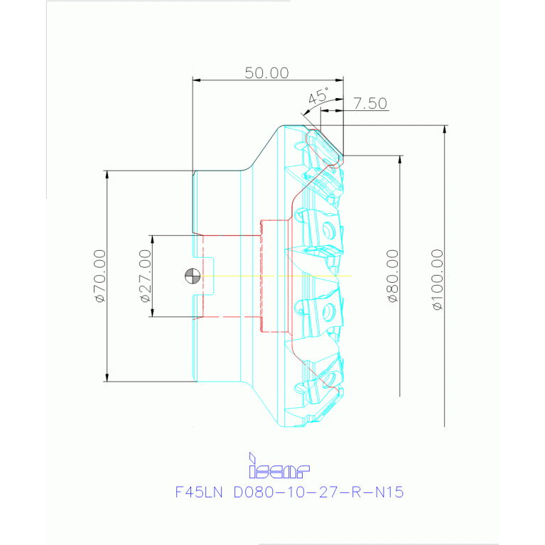 F45LN D080-10-27-R-N15