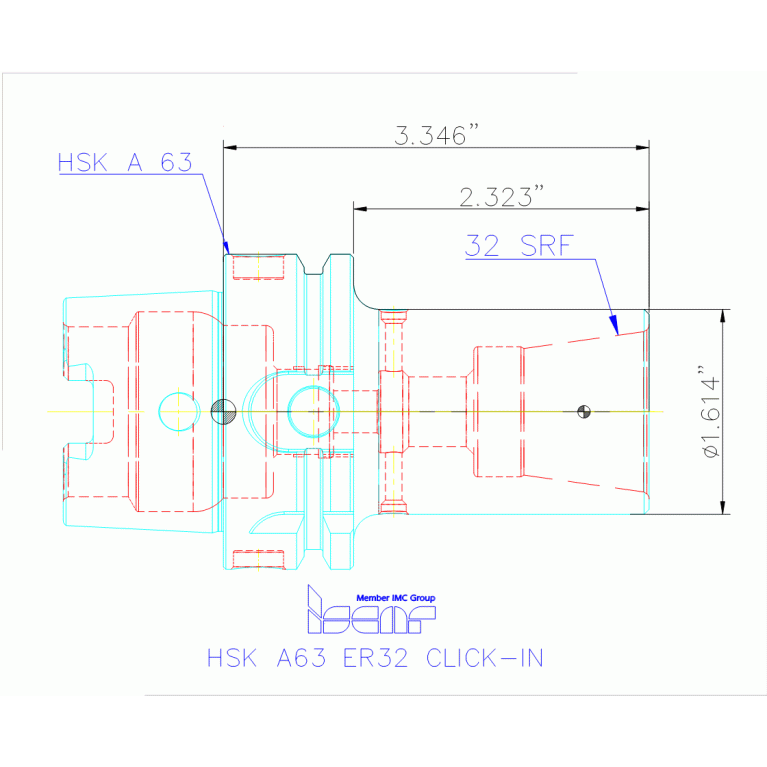 HSK A63 ER32 CLICK-IN