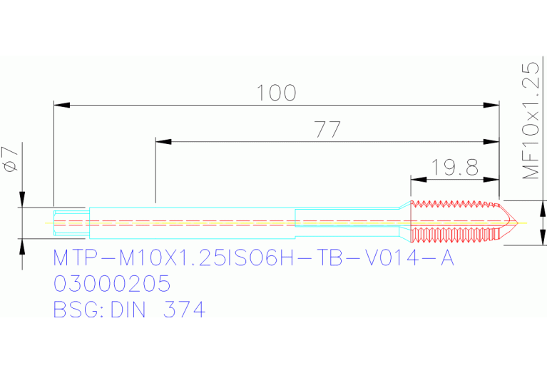 MTP-M10X1.25ISO6H-TB-V014-A