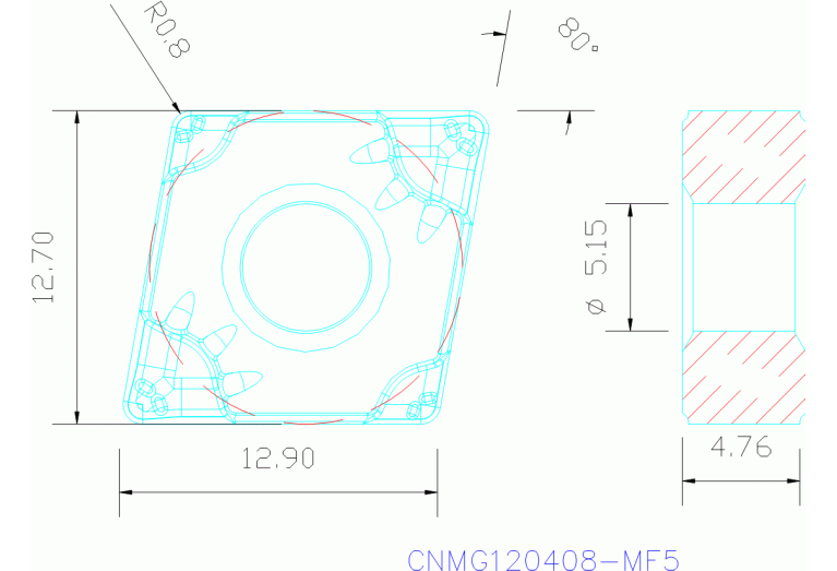 CNMG120408-MF5 TP3500
