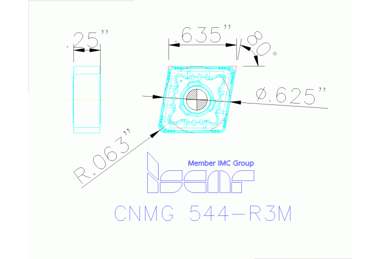 CNMG 160616-R3M IC830