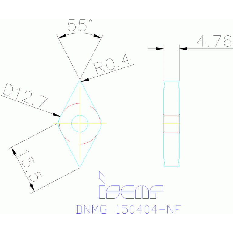 DNMG 150404-NF IC8250