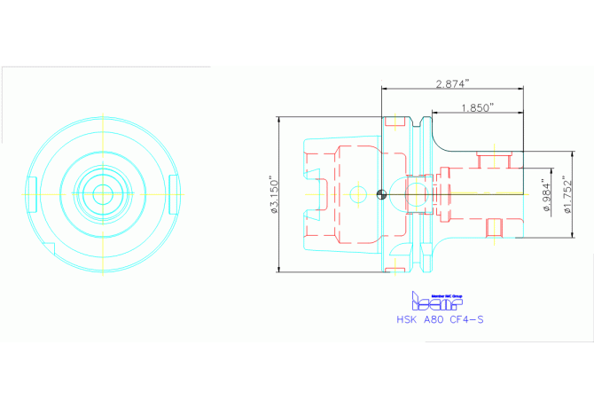HSK A80 CF4-S
