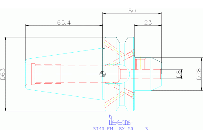 BT40 EM 8X 50 B