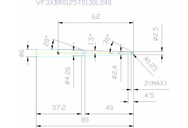 VF3XBR0125T0130L040