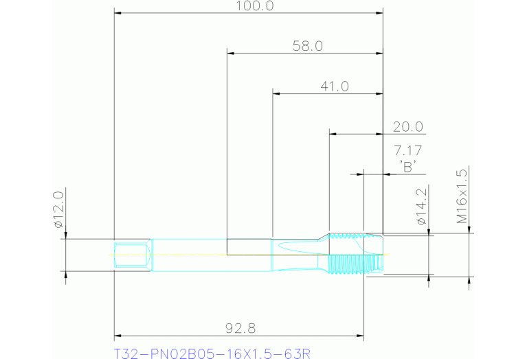 T32-PN02B05-16X1.5-63R