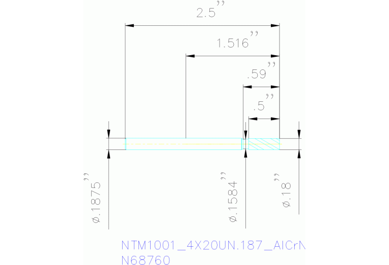 NTM1001/4X20UN.187 ALCRN