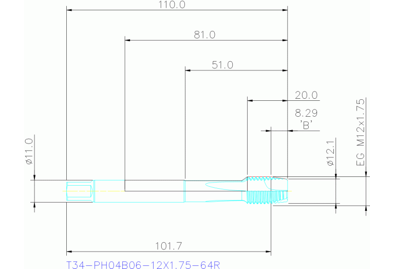T34-PH04B06-12X1.75-64R