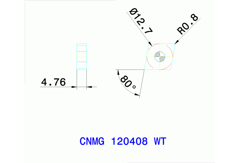 CNMG 120408 WT TT5080