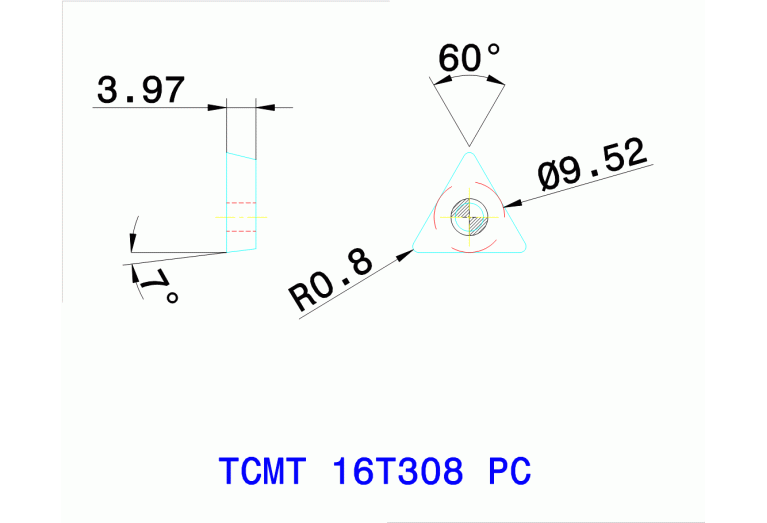 TCMT 16T308 PC TT9225