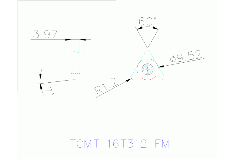 TCMT 16T312 FM PV3010