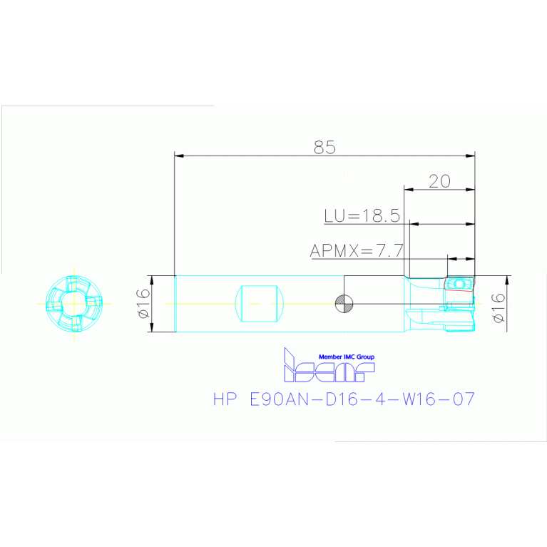 HP E90AN-D16-4-W16-07