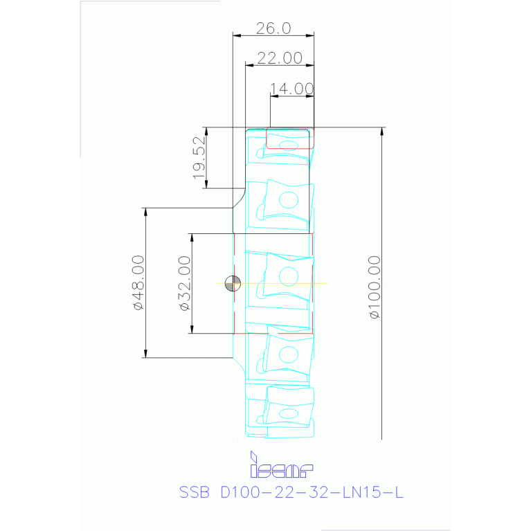 SSB D100-22-32-LN15-L