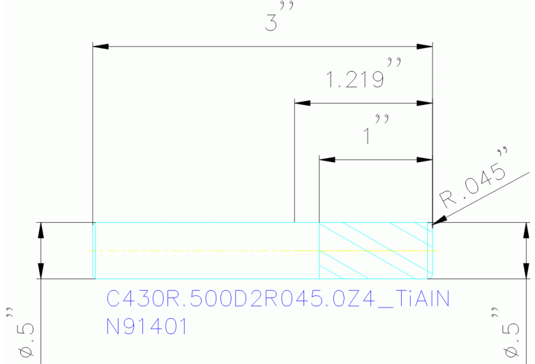 C430R.500D2R045.0Z4 TIALN