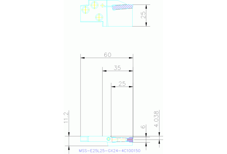 MSS-E25L25-GX24-4C100150