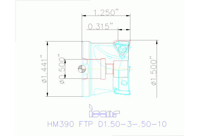 HM390 FTP D1.50-3-.50-10