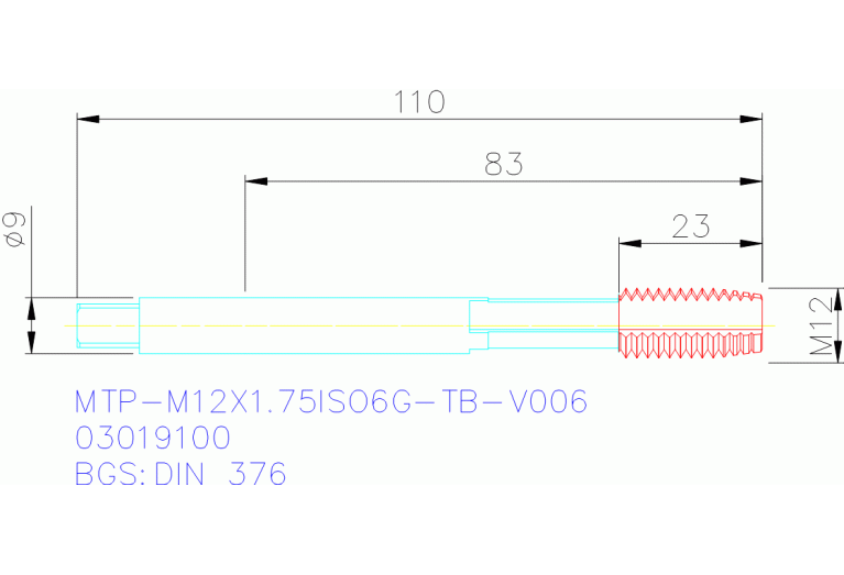 MTP-M12X1.75ISO6G-TB-V006