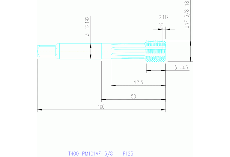 T400-PM101AF-5/8 F125