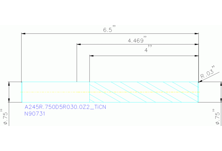 A245R.750D5R030.0Z2 TICN