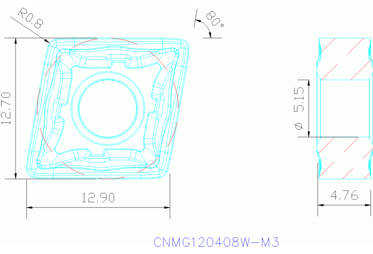 CNMG120408W-M3 TP2500