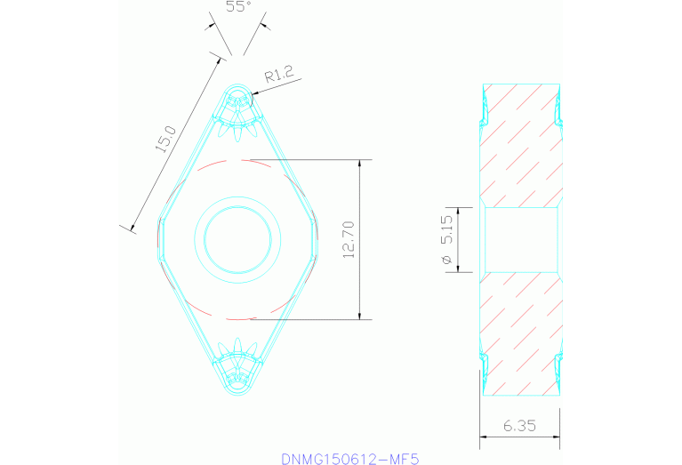 DNMG150612-MF5 TS2000