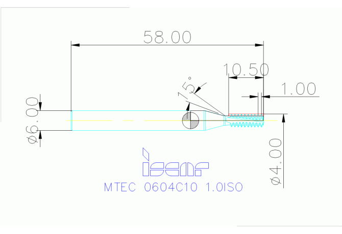 MTEC 0604C10 1.0ISO IC908