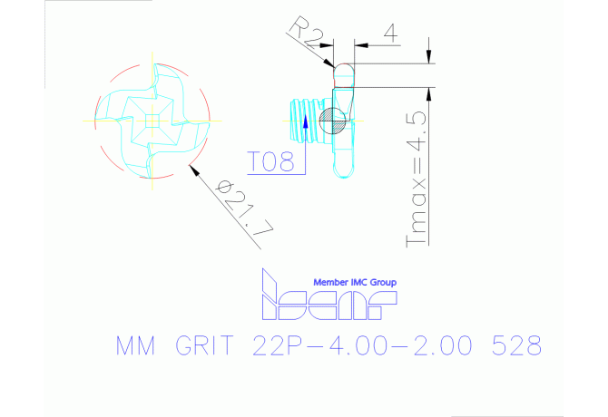 MM GRIT 22P-4.00-2.00 IC528