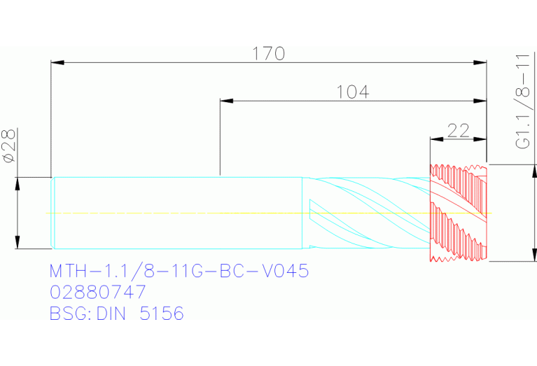 MTH-1.1/8-11G-BC-V045