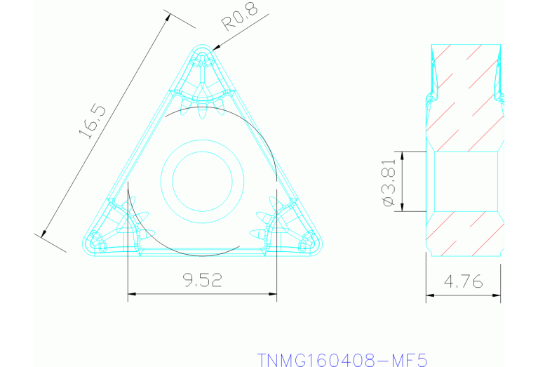 TNMG160408-MF5 TP1500