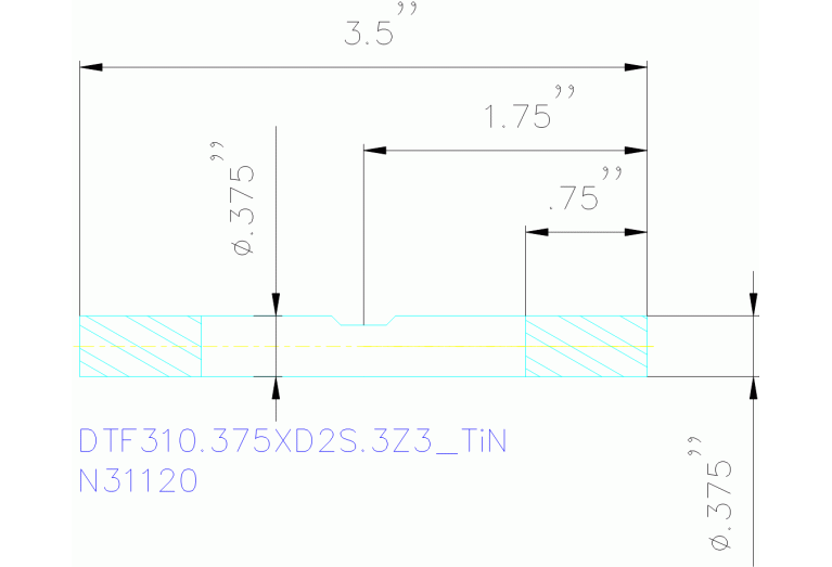 DTF310.375XD2S.3Z3 TIN