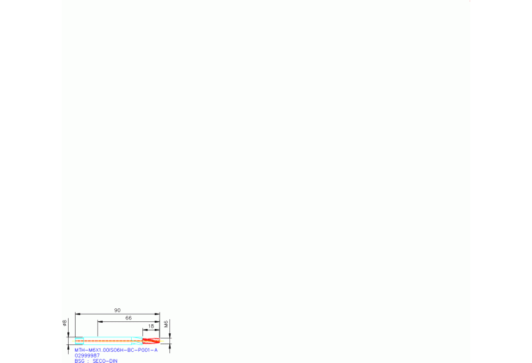 MTH-M6X1.00ISO6H-BC-P001-A