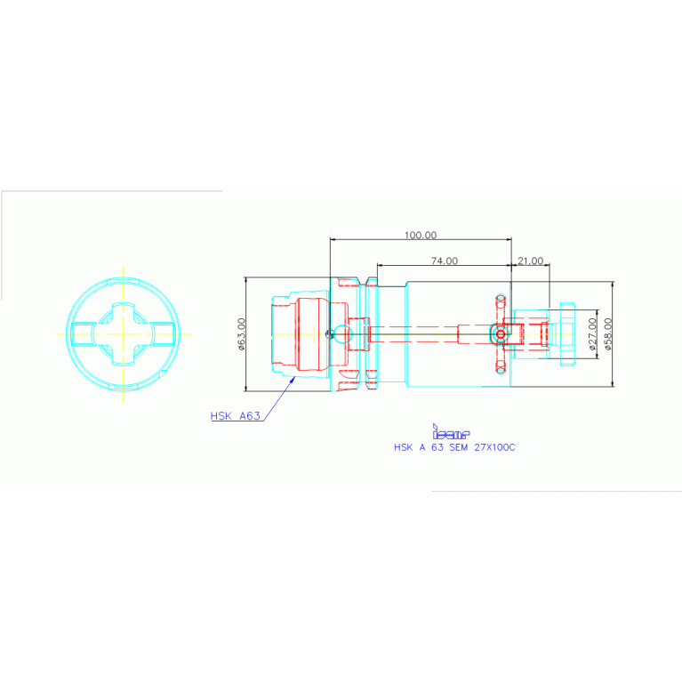 HSK A63 SEM27X100C