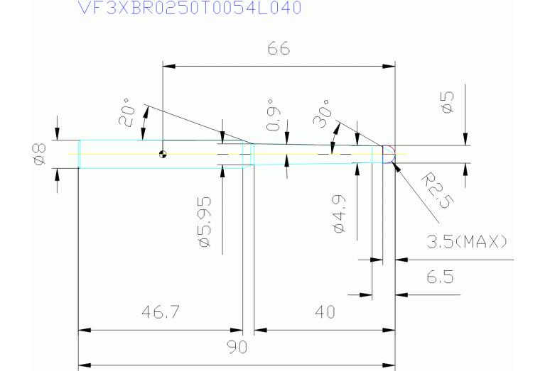 VF3XBR0250T0054L040