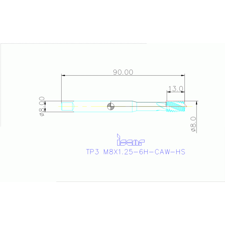TP3 M8X1.25-6H-CAW-HS