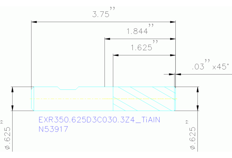 EXR350.625D3C030.3Z4 TIALN
