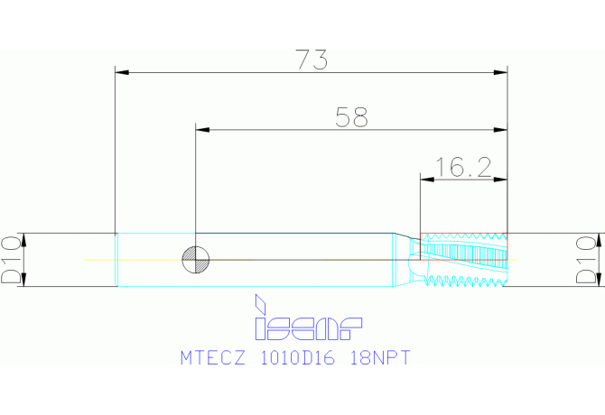 MTECZ 1010D16 18NPT IC908